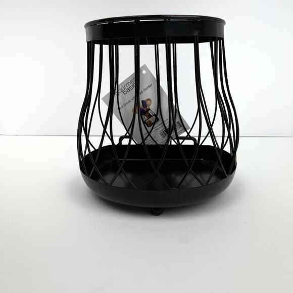 Metal Kitchen Utensil Crock with Phone/Tablet Holder - NWT - Picture 2 of 6